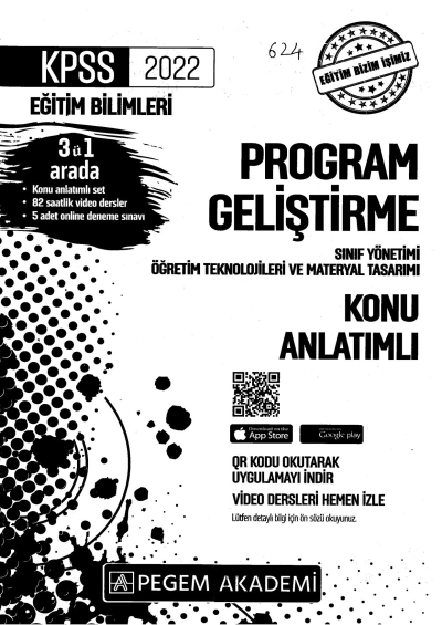 2022 KPSS Eğitim Bilimleri PROGRAM GELİŞTİRME KONU ANLATIM ANKA Fotokopi