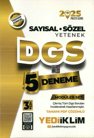 YEDİİKLİM DGS 5 DENEME 2025 ANKA Fotokopi