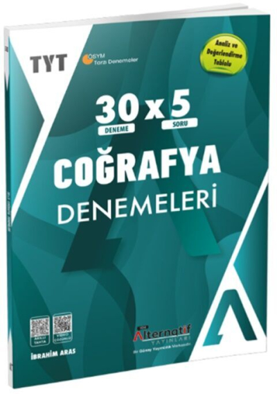 Alternatif Yayınları TYT Coğrafya 30 x 5 Branş Denemeleri