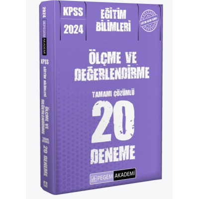 ÖLÇME VE DEĞERLENDİRME 20 DENEME TAMAMI ÇÖZÜMLÜ
