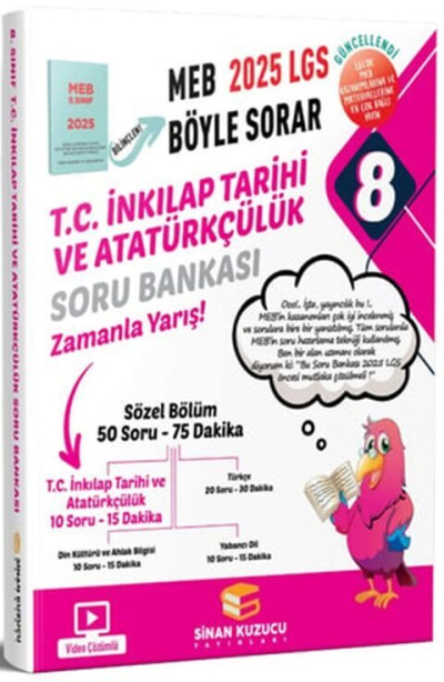 8. Sınıf LGS T.C. İnkılap Tarihi ve Atatürkçülük Soru Bankası Sinan Kuzucu ANKA Fotokopi