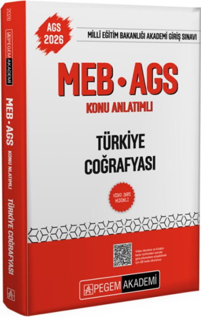 2026 MEB-AGS Konu Anlatımlı Türkiye Coğrafyası Pegem Akademi Yayıncılık ANKA Fotokopi