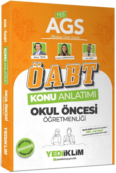 2026 MEB AGS ÖABT Okul Öncesi Öğretmenliği Konu Anlatımı Yediiklim Yayınları ANKA Fotokopi