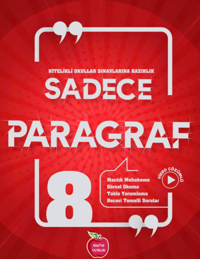 8.Sınıf LGS Sadece Paragraf Soru Bankası Newton Yayınları ANKA Fotokopi