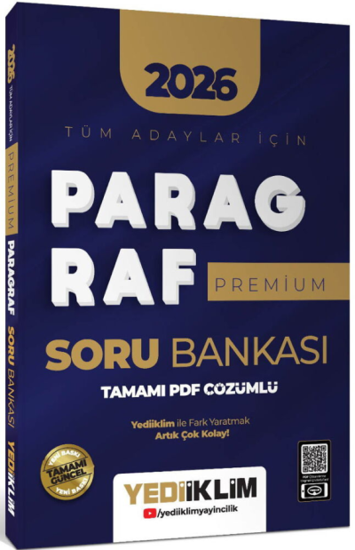 2026 Tüm Adaylar İçin Paragraf Premium Serisi Tamamı PDF Çözümlü Soru Bankası Yediiklim Yayınları ANKA Fotokopi