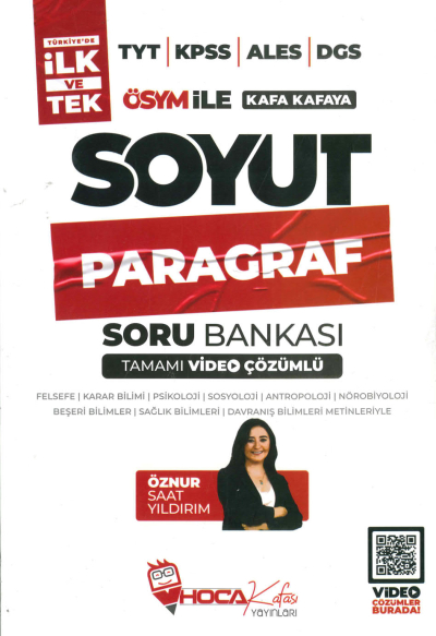 ÖSYM İLE KAFA KAFAYA SOYUT PARAGRAF SORU BANKASI TAMAMI ÇÖZÜMLÜ ÖZNUR SAAT YILDIRIM ANKA Fotokopi