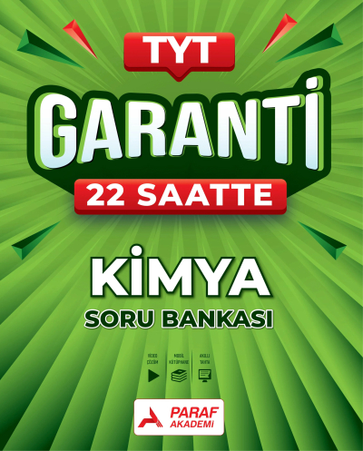 TYT Kimya Garanti 22 Saatte Soru Bankası Paraf Akademi ANKA Fotokopi