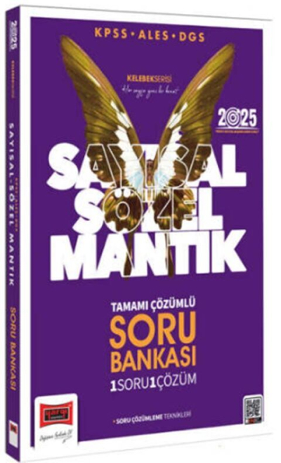 2025 KPSS ALES DGS Kelebek Serisi Tamamı Çözümlü Sayısal Sözel Mantık Soru Bankası Yediiklim Yayınları ANKA Fotokopi