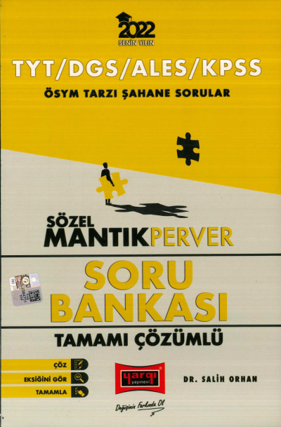 SÖZEL MANTIK PERVER SERİSİ SORU BANKASI TAMAMI ÇÖZÜMLÜ ANKA Fotokopi