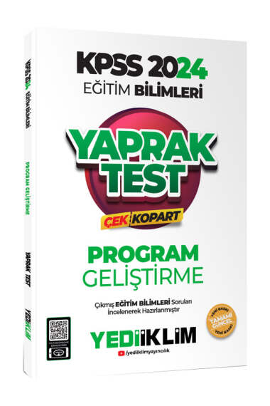 2024 KPSS Eğitim Bilimleri Program Geliştirme Çek Kopart Yaprak Test ANKA Fotokopi