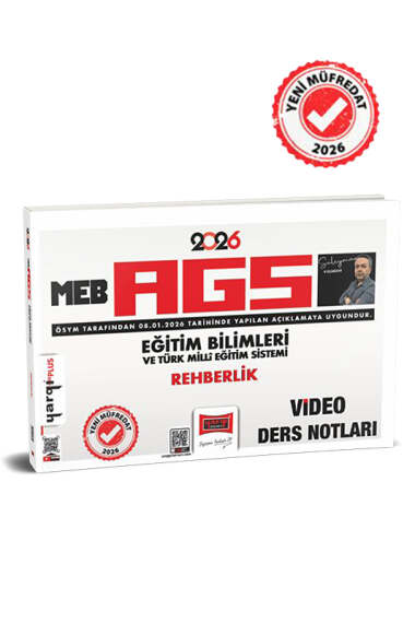 2026 MEB-AGS Eğitim Bilimleri ve Türk Milli Eğitim Sistemi Rehberlik Video Ders Notları Yargı Yayınları