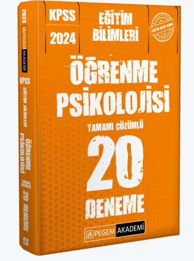 ÖĞRENME PSİKOLOJİSİ 20 DENEME TAMAMI ÇÖZÜMLÜ ANKA Fotokopi