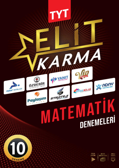 TYT Matematik Elit Karma 10 Deneme Video Çözümlü Paraf Yayınları