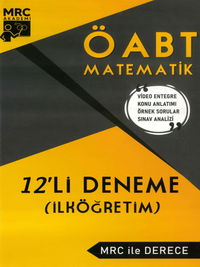 ÖABT İLKÖĞRETİM MATEMATİK 12'Lİ DENEME MRC İL DERECE ANKA Fotokopi