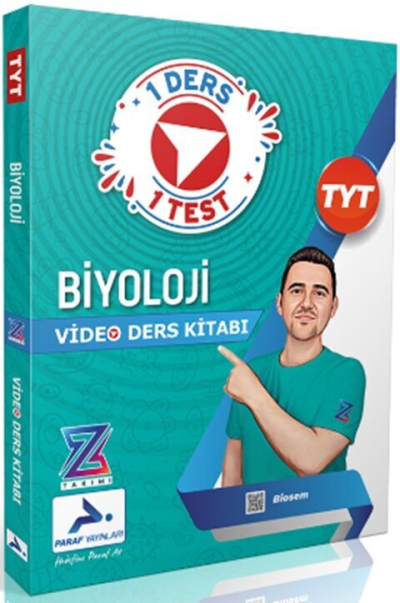 Biosem Paraf Z Takımı TYT Biyoloji Video Ders Anlatım Kitabı Prf Paraf Yayınları ANKA Fotokopi