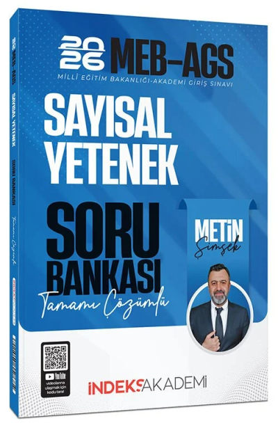2026 MEB-AGS Sayısal Yetenek Soru Bankası Çözümlü İndeks Akademi Yayıncılık ANKA Fotokopi
