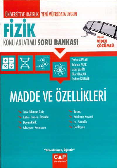 TYT-AYT FİZİK MADDE VE ÖZELLİKLERİ KONU ANLATIMLI SORU BANKASI