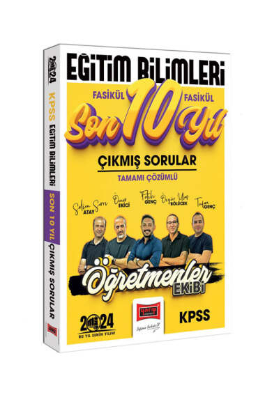 2024 KPSS Eğitim Bilimleri Öğretmenler Ekibi Tamamı Çözümlü Fasikül Fasikül Çıkmış Sorular Son 10 Yıl ANKA Fotokopi