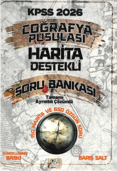 2026 KPSS Coğrafya Pusulası Harita Destekli Soru Bankası CBA Yayınları ANKA Fotokopi