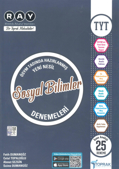 TYT Sosyal Bilimler RAY Konu Analizli 25 Deneme ANKA Fotokopi