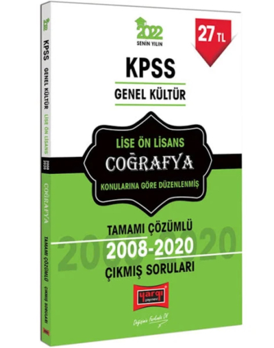 KPSS Genel Kültür Lise Ön Lisans Coğrafya Tamamı Çözümlü Çıkmış Sorular ANKA Fotokopi