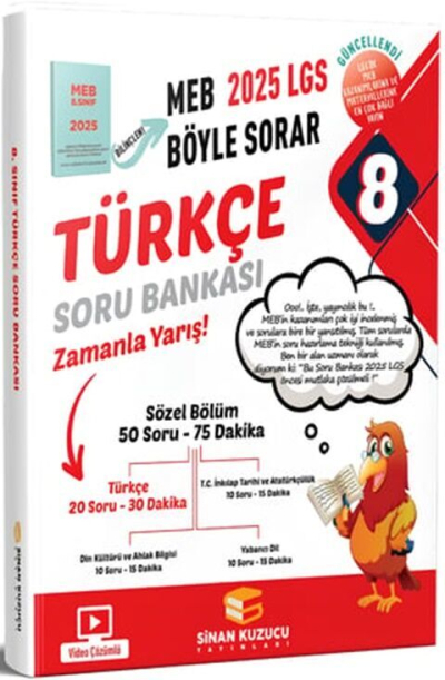 8. Sınıf LGS Türkçe Soru Bankası Sinan Kuzucu ANKA Fotokopi