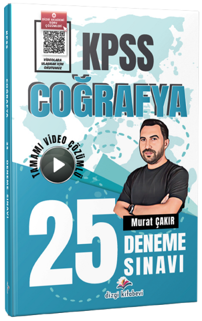 KPSS Coğrafya 25 Deneme Çözümlü Dizgi Kitap ANKA Fotokopi