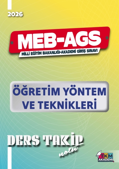 2026 MEB-AGS Öğretim Yöntem ve Teknikleri Ders Takip Notu TKM Akademi ANKA Fotokopi