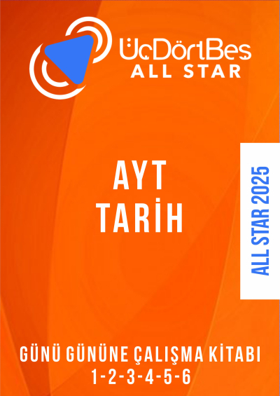 ALL STAR AYT TARİH Günü Gününe Çalışma Kitabı (1-2-3-4-5-6 Hepsi Bir Arada) ANKA Fotokopi