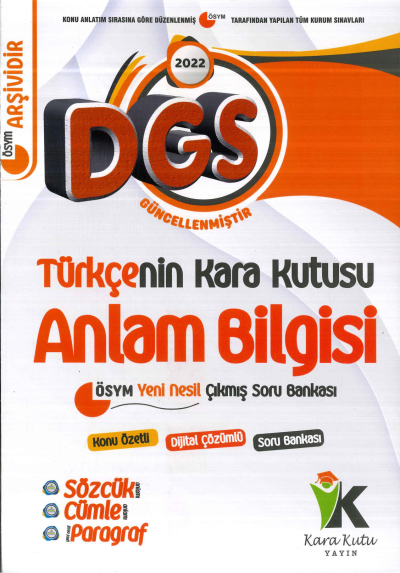 TÜRKÇE'NİN KARA KUTUSU ANLAM BİLGİSİ ANKA Fotokopi