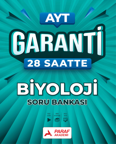 AYT Garanti 28 Saatte Biyoloji Soru Bankası Paraf Akademi ANKA Fotokopi