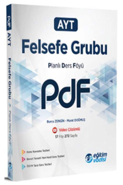 AYT Felsefe Grubu Planlı Ders Föyü Video Anlatım Destekli Eğitim Vadisi Yayınları ANKA Fotokopi