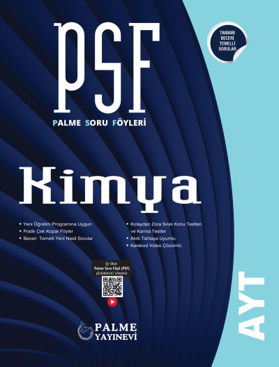 AYT Kimya PSF Palme Soru Föyü ANKA Fotokopi