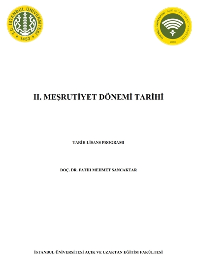 2. Meşrutiyet Dönemi Tarihi ANKA Fotokopi