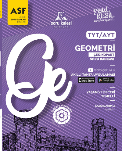 TYT- AYT Geometri Çek Kopart Akıllı Soru Bankası Föyü Soru Kalesi ANKA Fotokopi