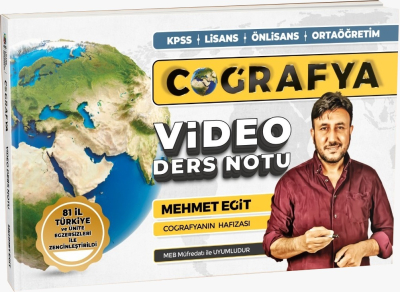2024 KPSS Mehmet Eğit Coğrafya Video Ders Notları