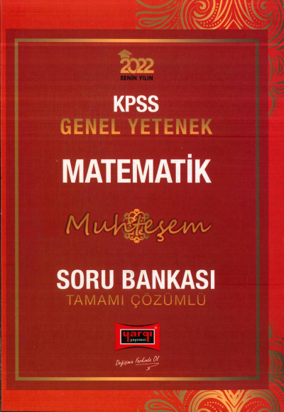 MATEMATİK MUHTEŞEM TAMAMI ÇÖZÜMLÜ SORU BANKASI ANKA Fotokopi