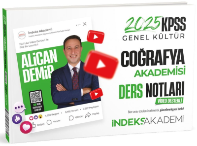 İndeks Akademi 2025 KPSS Coğrafya Akademisi Video Ders Notları ANKA Fotokopi
