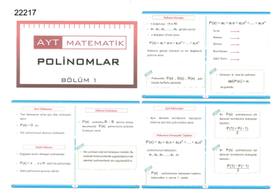 Rehber Matematik 1 Günde AYT FULL Tekrar ANKA Fotokopi