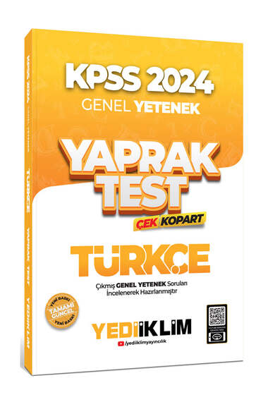 2024 KPSS Türkçe Yaprak Test Çek Kopart ANKA Fotokopi