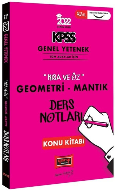 KPSS Lisans Genel Yetenek Geometri ve Sayısal Mantık Kısa ve Öz Ders Notları ANKA Fotokopi