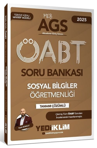 2025 ÖABT Sosyal Bilgiler Öğretmenliği Soru Bankası Çözümlü Yediiklim Yayınları ANKA Fotokopi