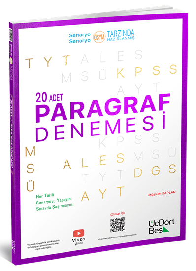 20 li Paragraf Deneme Üç Dört Beş Yayınları ANKA Fotokopi