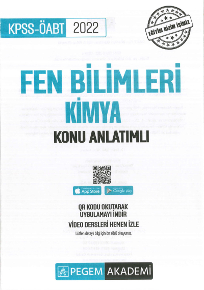 FEN BİLİMLERİ KONU ANLATIMI KİMYA ANKA Fotokopi