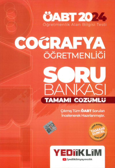 COĞRAFYA ÖĞRETMENLİĞİ SORU BANKASI TAMAMI ÇÖZÜMLÜ ANKA Fotokopi