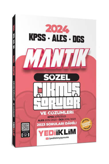 2024 KPSS ALES DGS Sözel Mantık Tamamı Çözümlü Çıkmış Sorular ANKA Fotokopi
