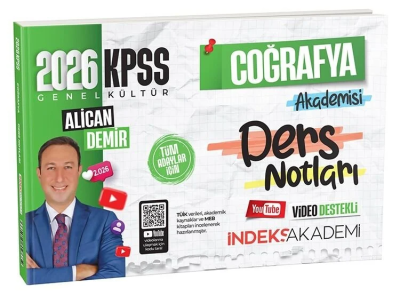 2026 KPSS Coğrafya Akademisi Video Ders Notları Alican Demir İndeks Akademi Yayıncılık ANKA Fotokopi