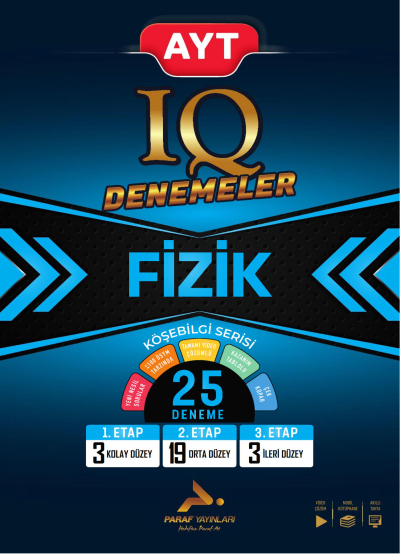 AYT IQ Fizik 25 Branş Denemesi PRF Paraf Yayınları ANKA Fotokopi