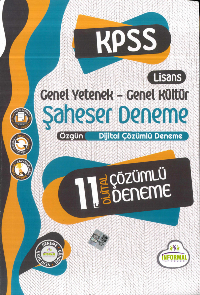 GY-GK ŞAHSESER 11 DİJİTAL ÇÖZÜMLÜ DENEME ANKA Fotokopi