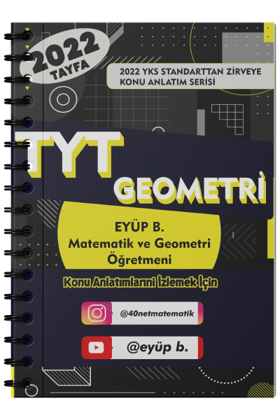 Eyüp B. 2022 TYT Geometri Video Ders Notları ANKA Fotokopi